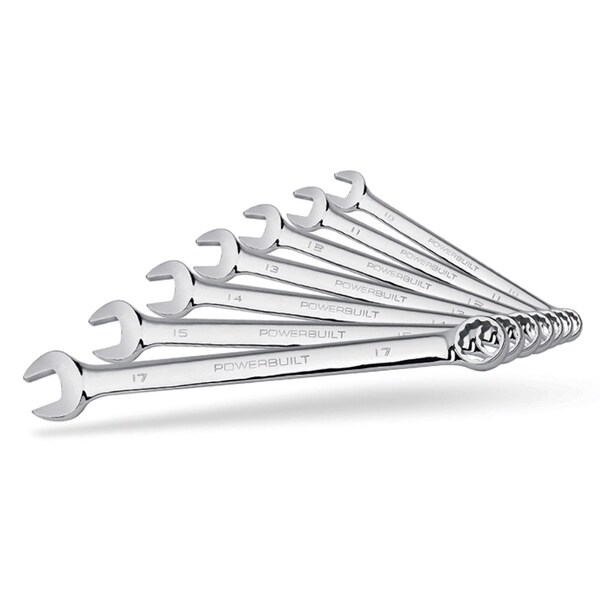 7Pc Metric Long Pattern Comb Wrench